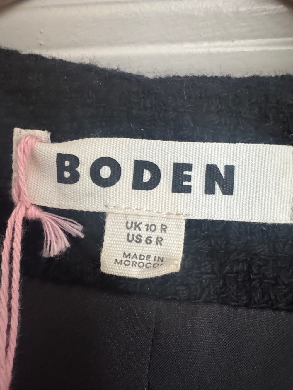 Boden Black Sleeveless Textured Button-Front Midi Dress size 6 - Picture 2 of 3
